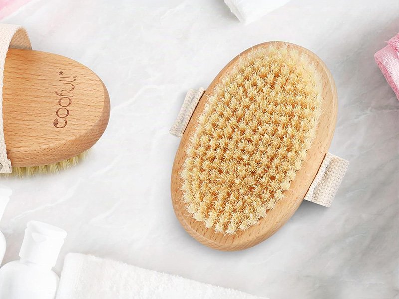 Brosse de massage à sec