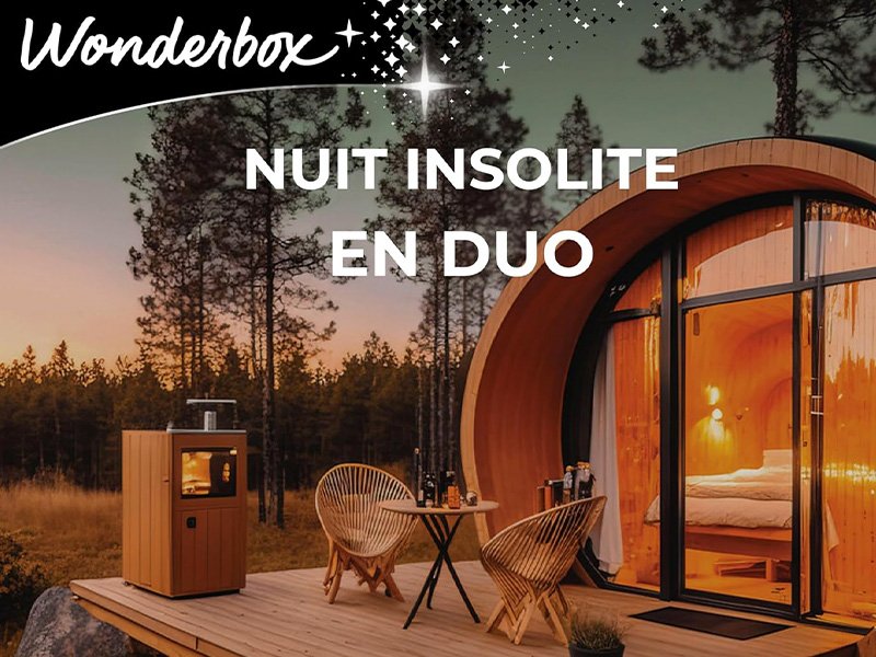 Coffret Wonderbox nuit insolite en duo