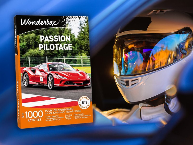 Coffret Wonderbox stage de pilotage