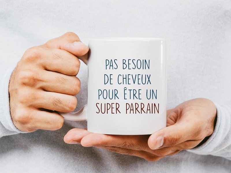 Mug personnalisable pour le parrain